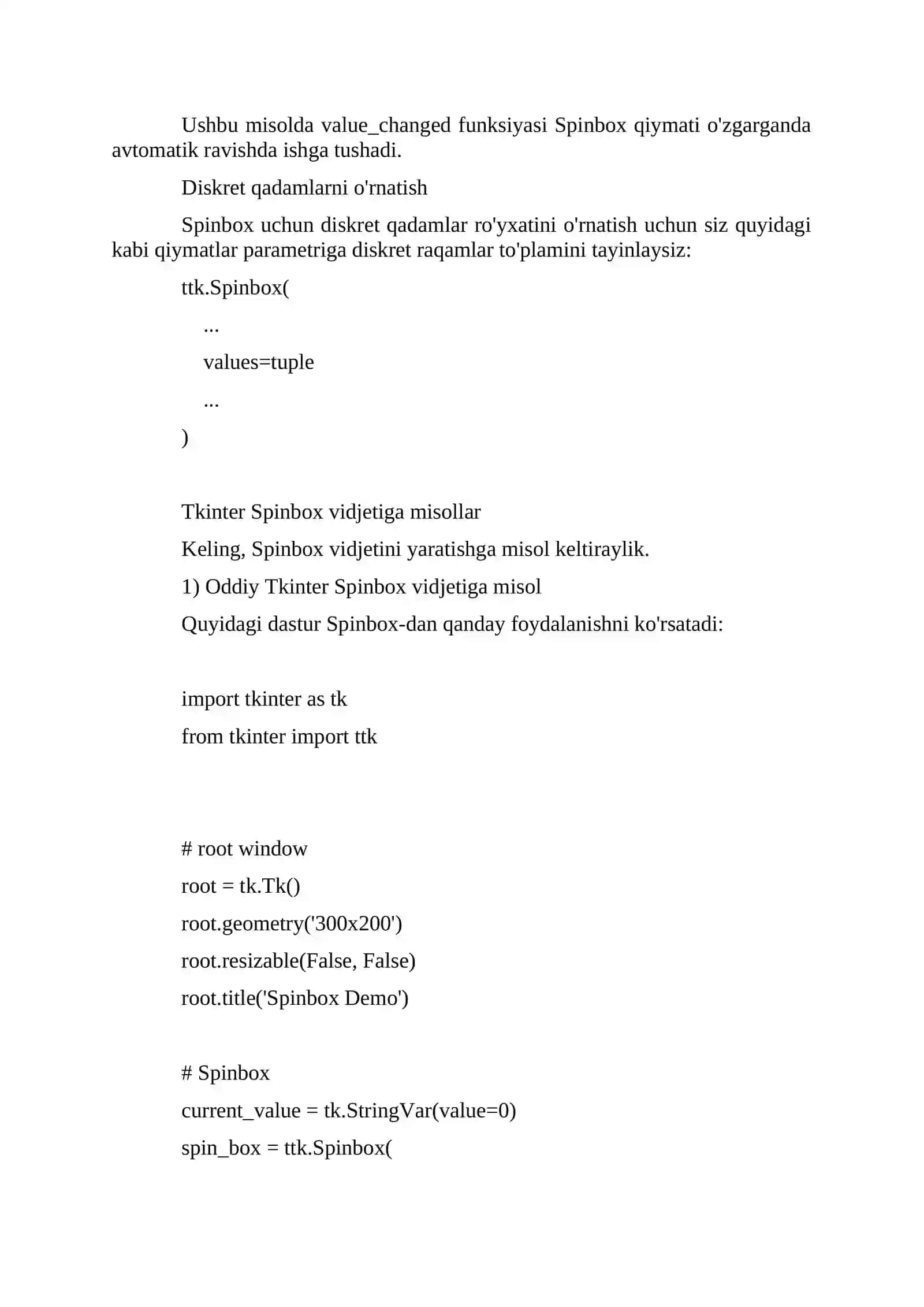 Tkinter Spinbox 3