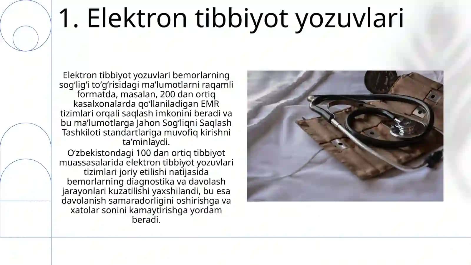 Zamonaviy axborot texnologiyalarining tibbiyotda qo'llanilishi 3