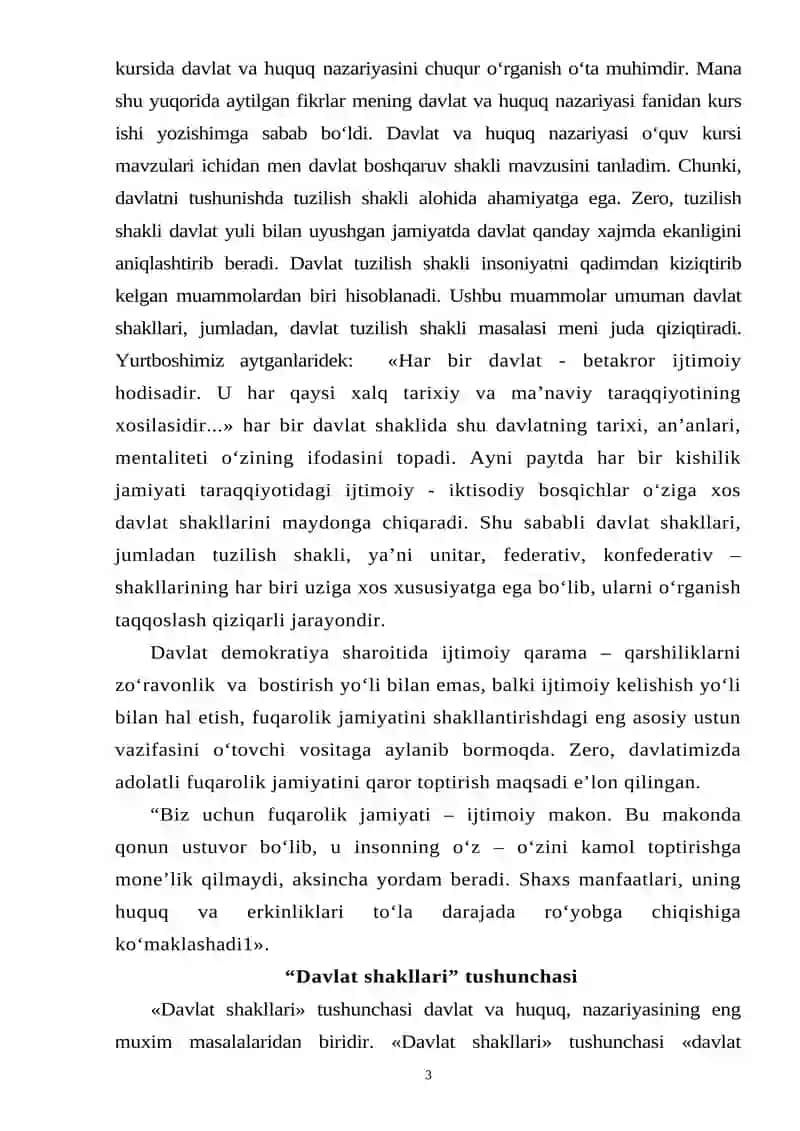 Davlatning Shakllari 3