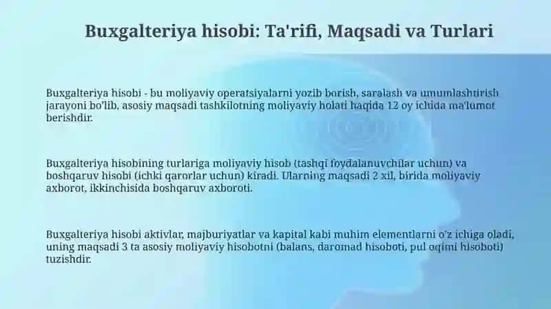 Buxgalteriya hisobi uning ahamiyati va vazifasi 3