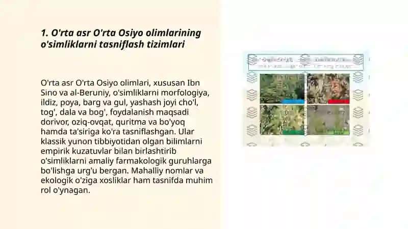 O'rta Osiyo olimlarining o'simliklar haqidagi fikrlari 3