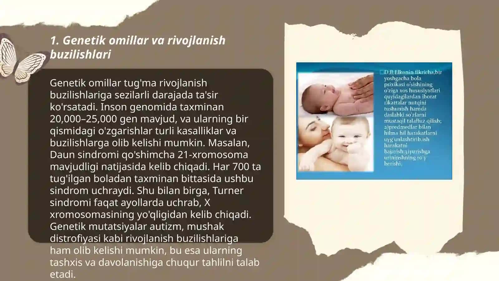Rivojlanishda yuzaga keladigan buzilishlar xarakteristikasi 3
