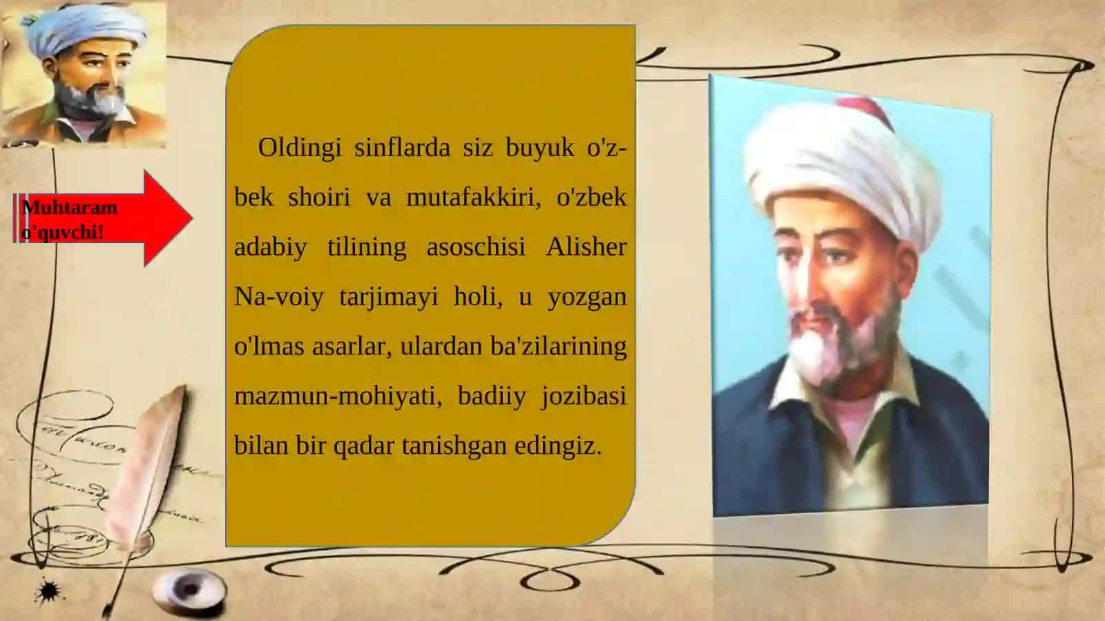 4-mavzu: ALISHER NAVOIY (1441 - 1501) 3