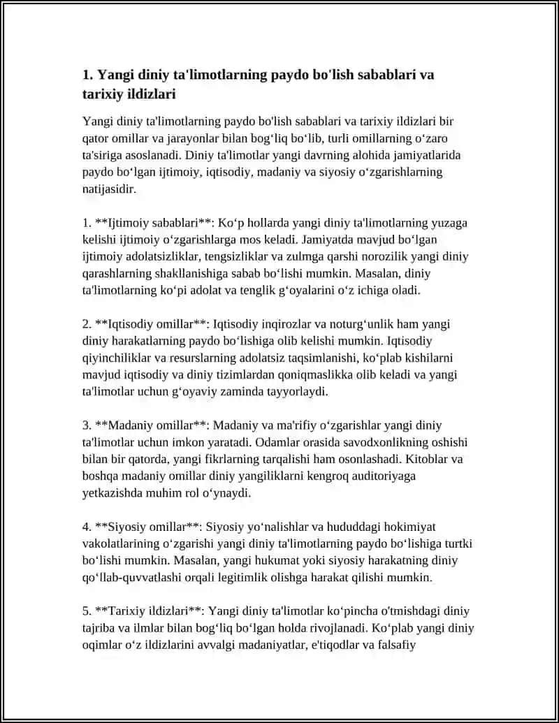 YANGI DINIY TALIMOTLAR VA DINIY SEKTALAR 3