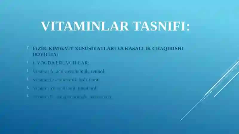 VITAMINLAR 3