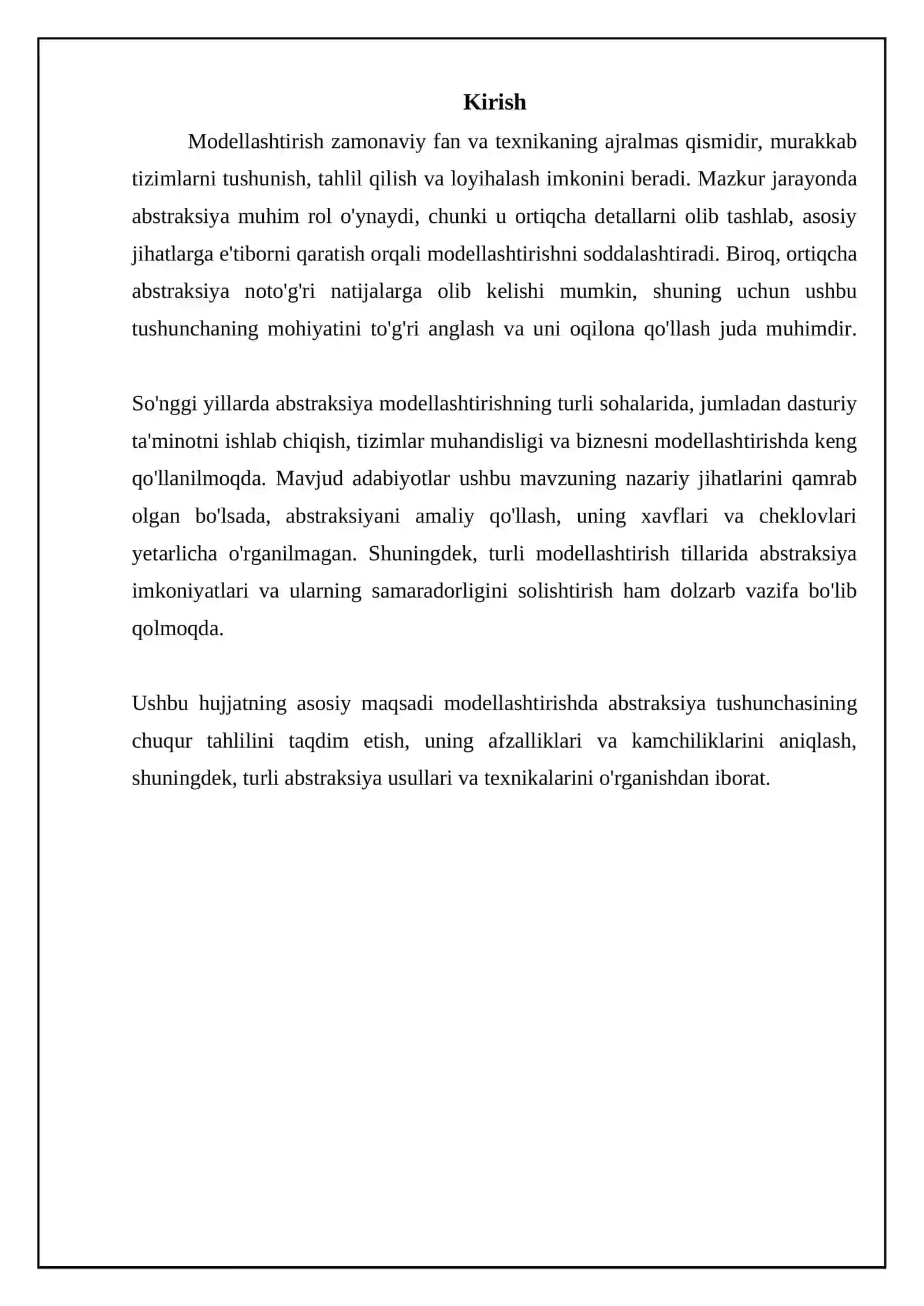 Modellashtirishda abstraksiya 3