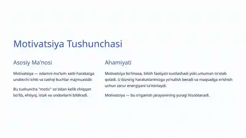 Bilish Faoliyatida Motivatsiya: Ichki Kuch va Muvaffaqiyat Kaliti 3