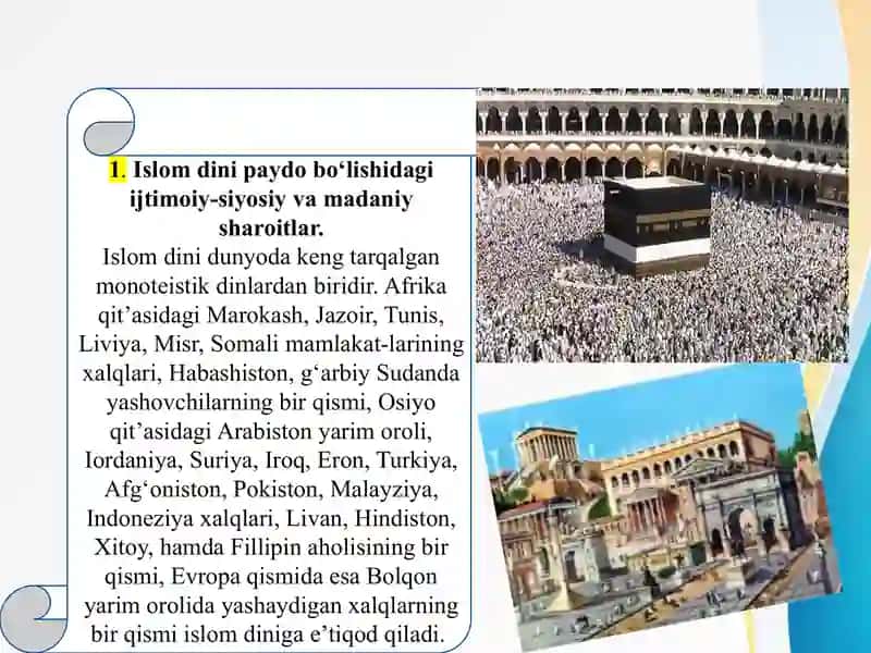 Islom dini tarixi va mohiyati  Ислом дини тарихи ва мохияти 3