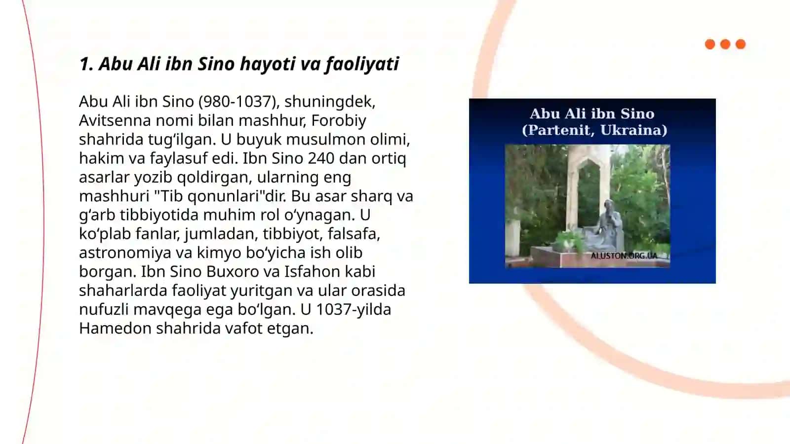 Abu Ali ibn Sino tib qonunlari kitobi haqida malumot 3