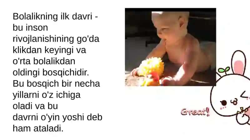 Ilk bolalik davrida fiziologik va jismoniy rivojlanish 3