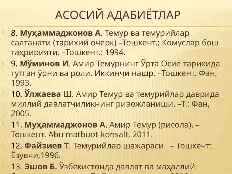 Амир Темур Давридаги Сиёсий, Ижтимоий-Иқтисодийҳаёт 3