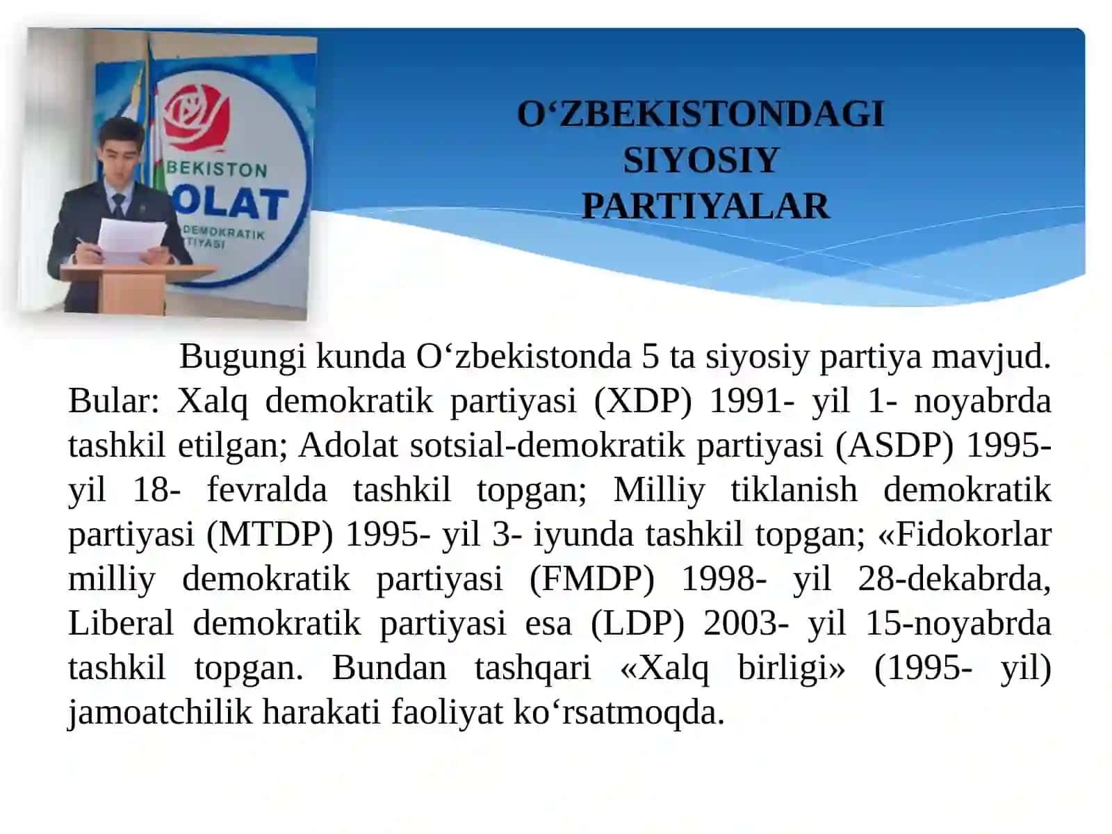 Siyosiy partiyalar tushunchasi, roli va ularning asosiy funksiyalari 3
