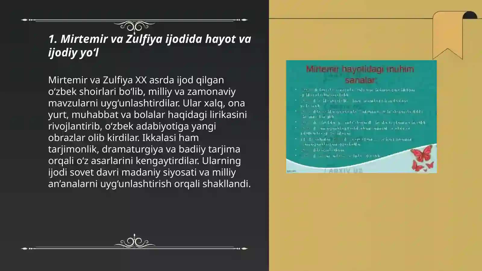Mirtemir va Zulfiya ijodi 3
