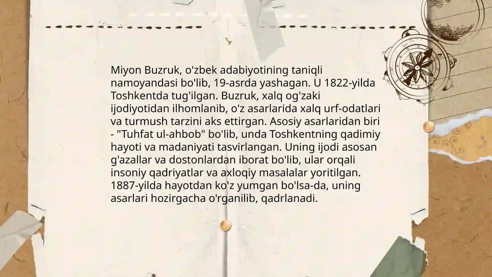 Miyon Buzruk va Sadiy tanqidiy qarashlari 3