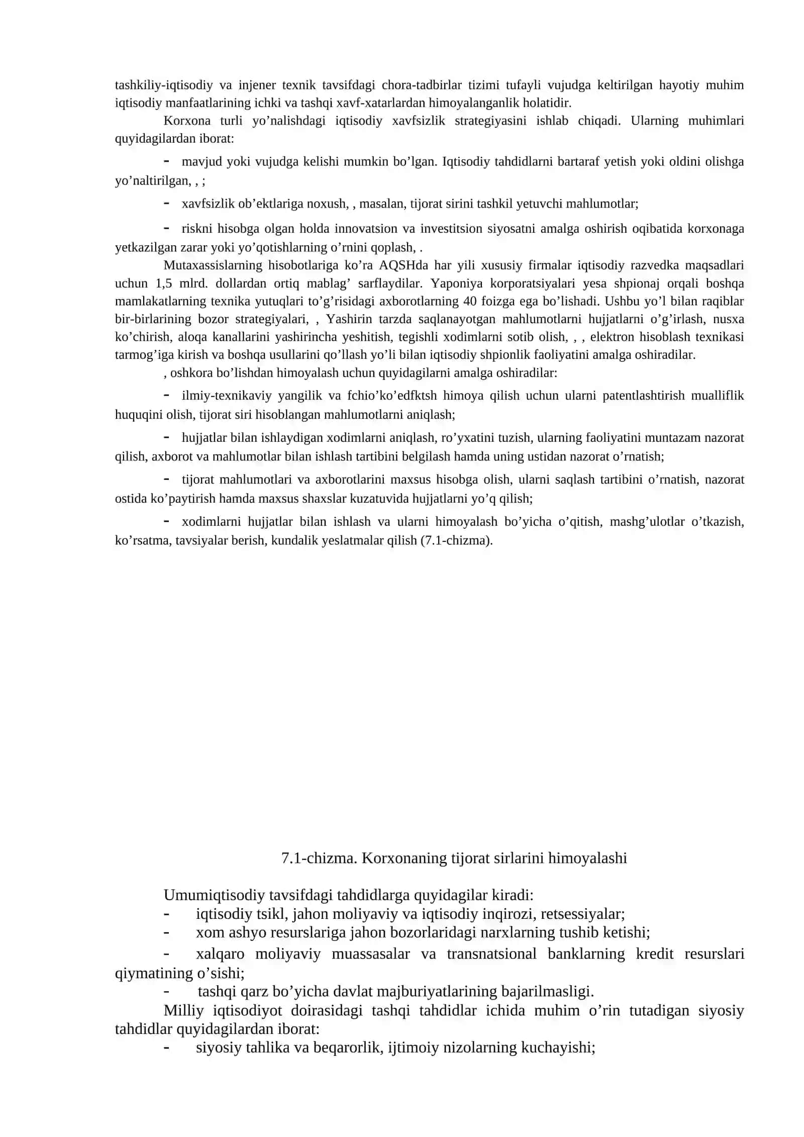 KORXONA (FIRMA)NING IQTISODIY XAVFSIZLIGINI TAHMINLASH 3
