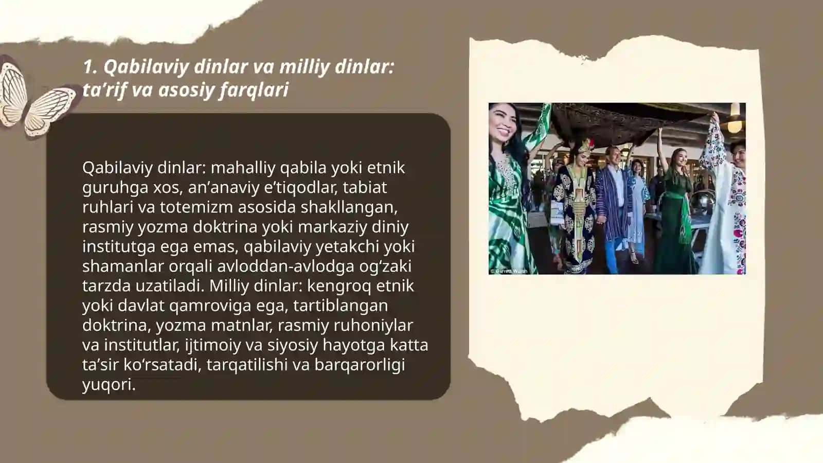 Qabilaviy dinlar va milliy dinlar 3