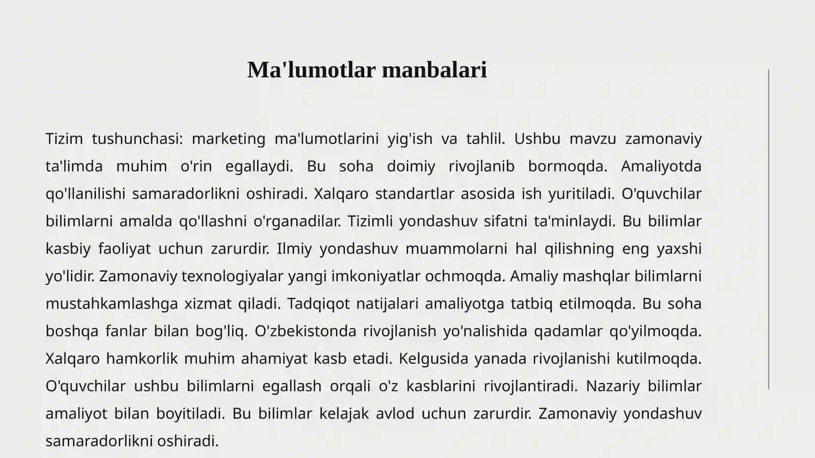 MARKETING AXBOROTLARI 3