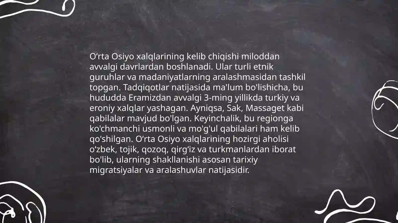 Oʻrta Osiyo xalqlarining etnalogiyasi 3