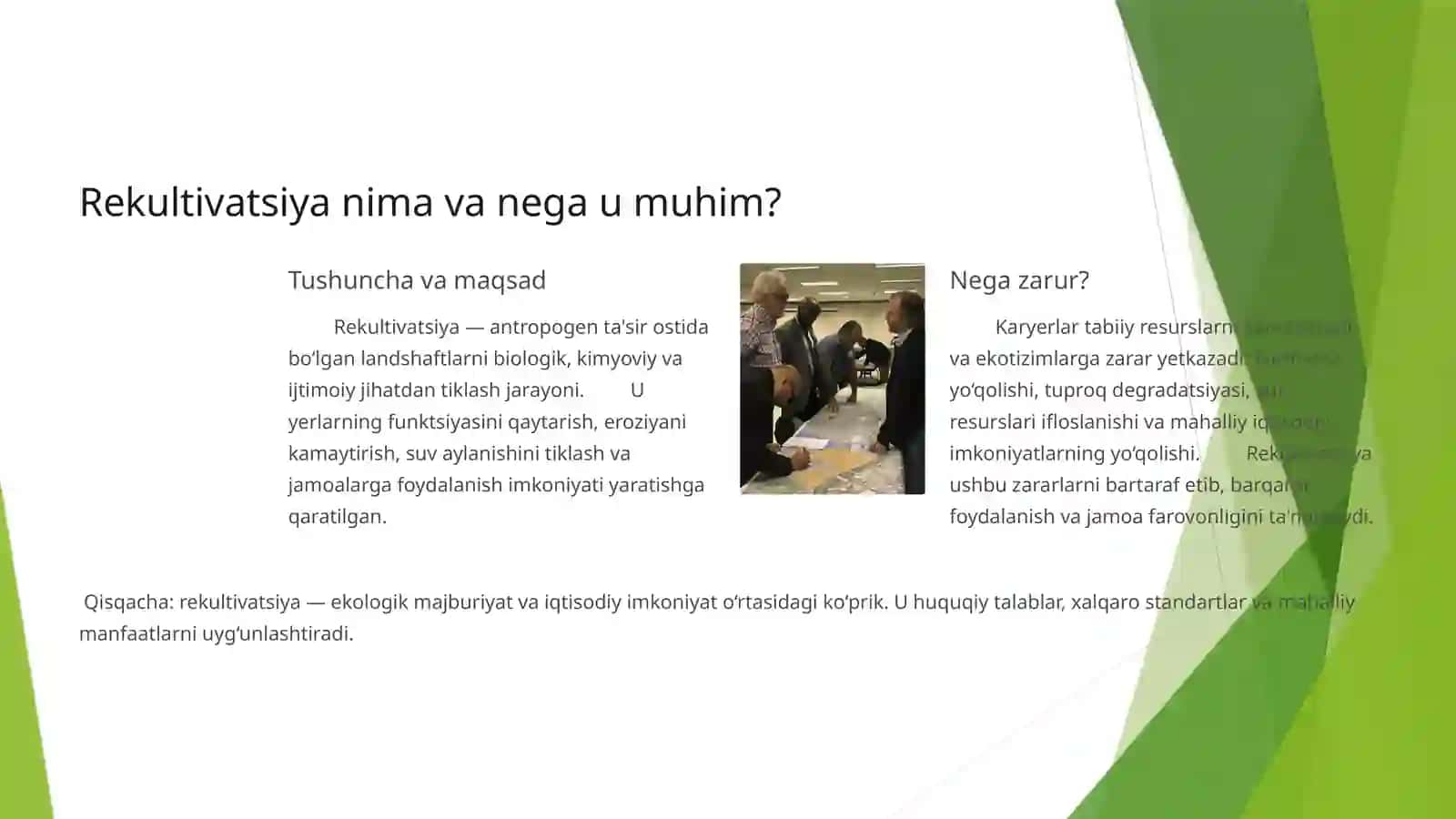 Karyer maydonini Rekultivatsiya qilish: Barqaror Kelajak Sari 3