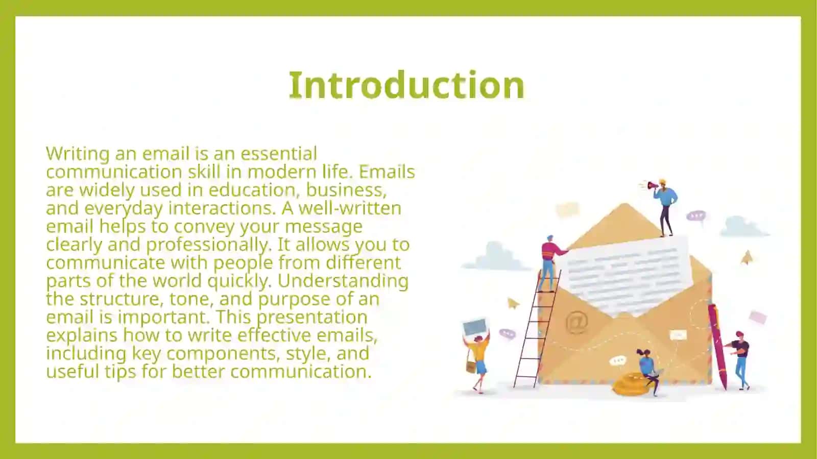 Writing an email 3