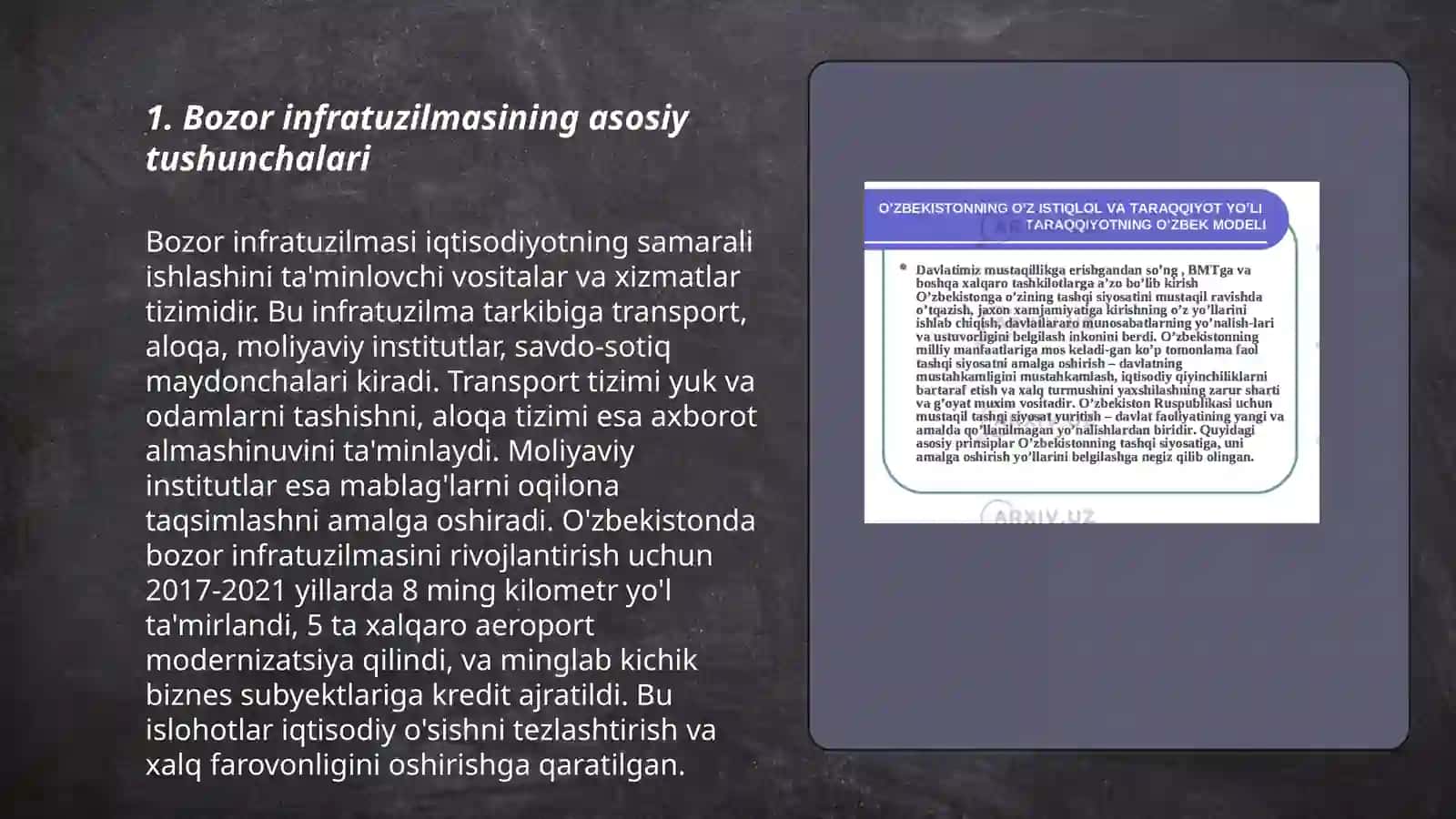 Bozor infratuzilmasi va uning unsurlari 3