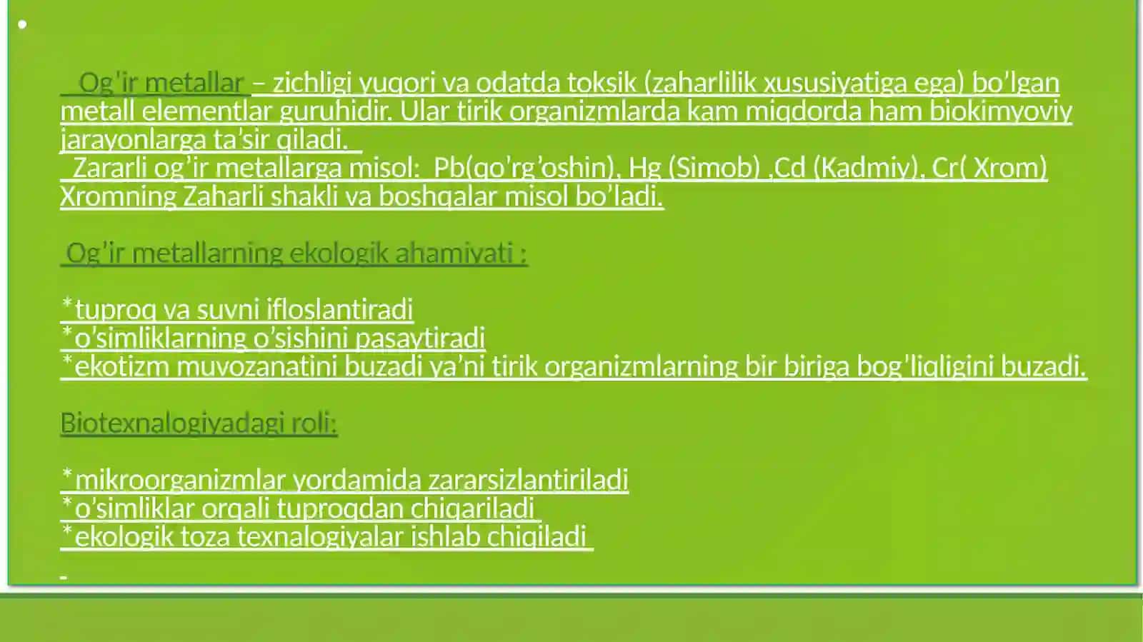 Og’irmetallar bilan ifloslangan tuproqlarni mikroorganizmlar orqali bioremediatsiyasi 3