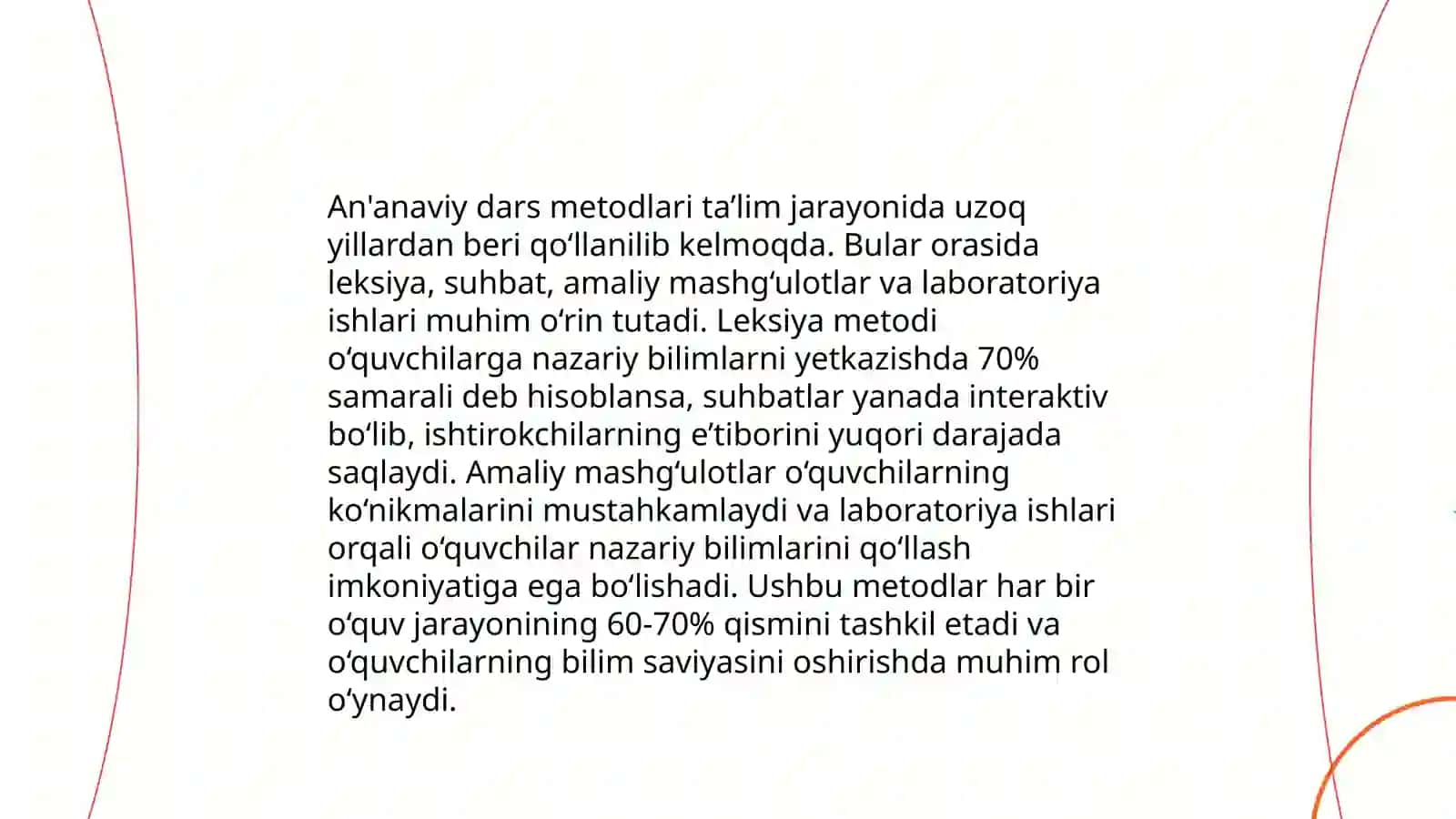 An'anaviy õqitish metodlari klassifikatsiyasi 3