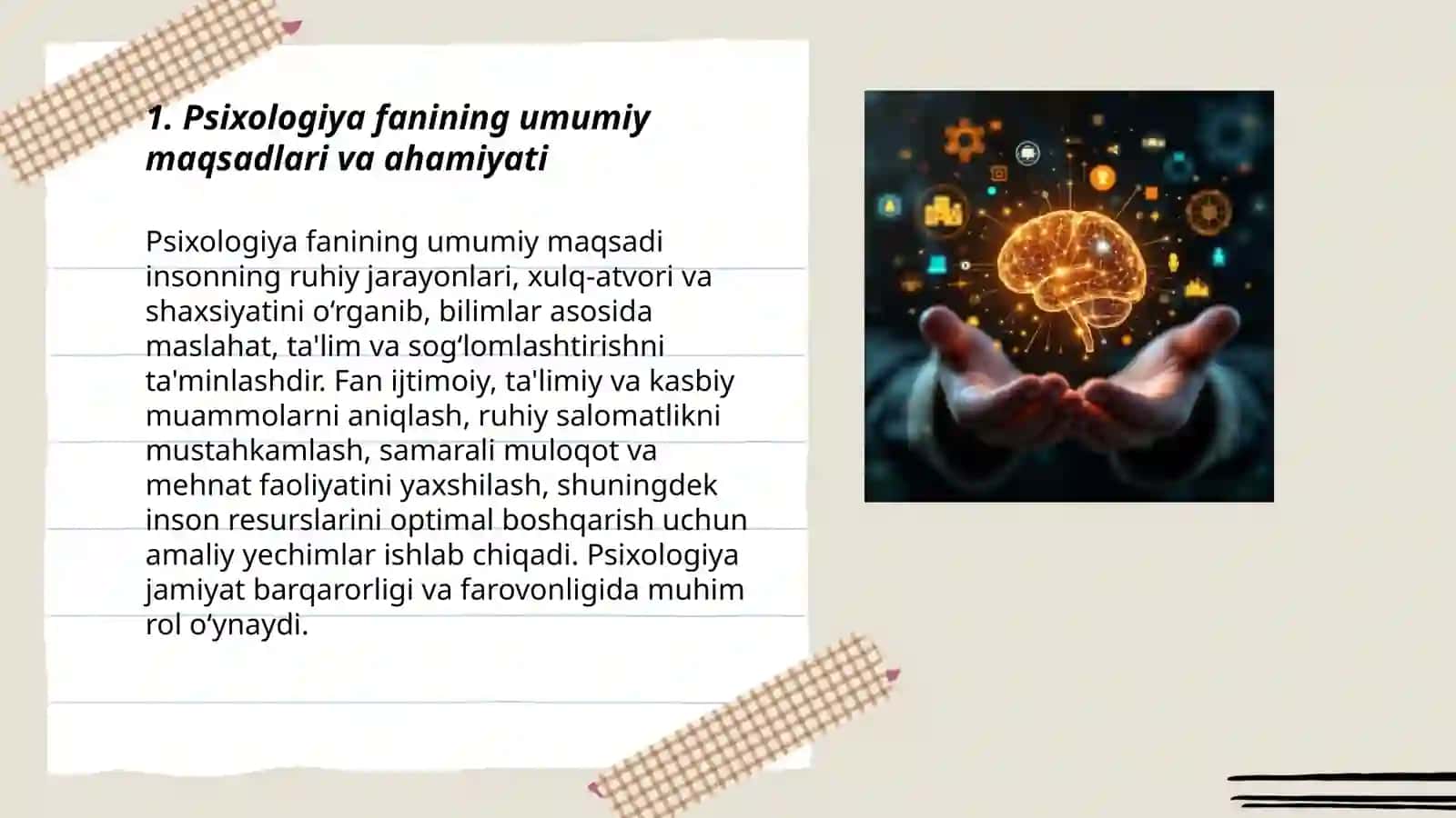 Psixologiya fanining maqsad va vazifalari 3