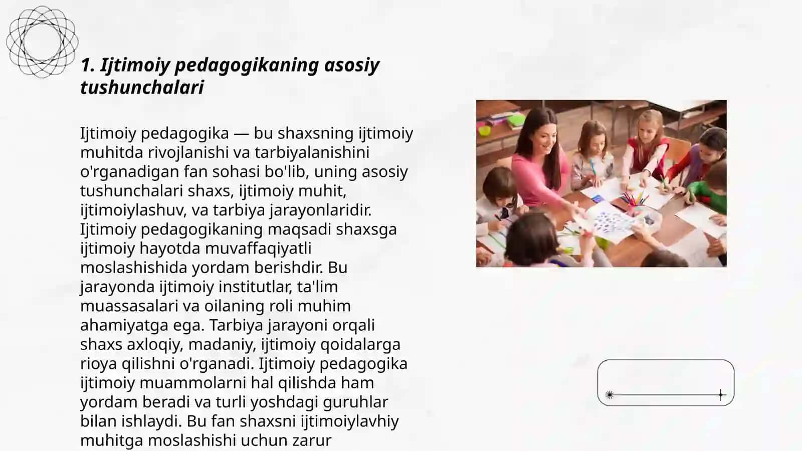 Ijtimoiy pedagogikani va ijtimoiy-pedagogik faoliyati metodologik asoslari 3