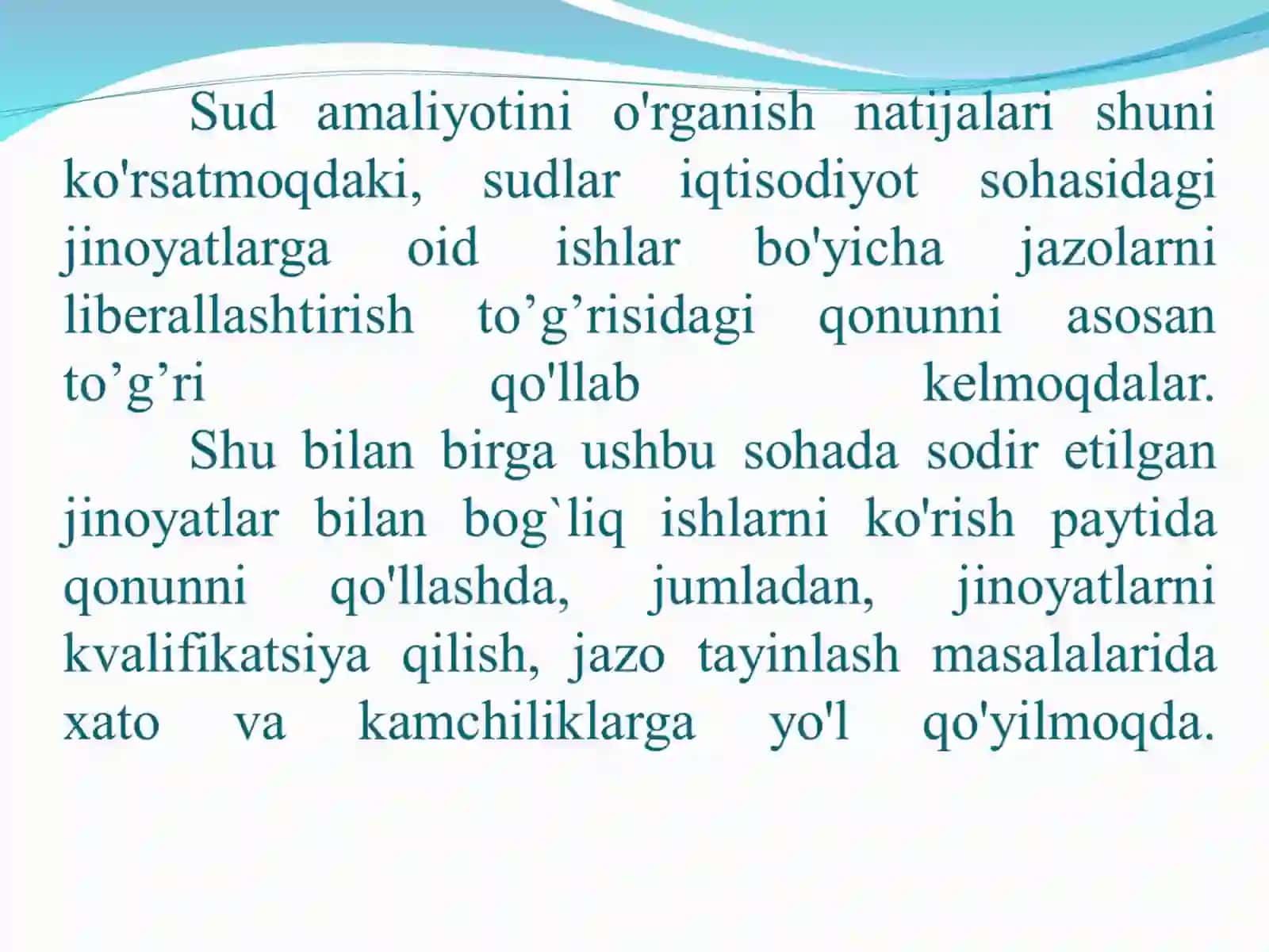 Ayollarga nisbatan jinoiy jazolarni qo’llashdagi cheklovlar 3