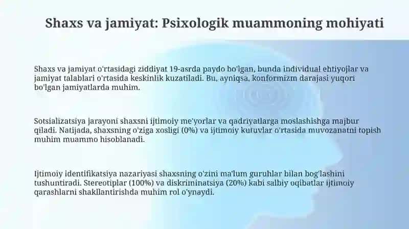 Shaxs va Jamiyat: Asosiy Tushunchalar va Munosabatlar 3