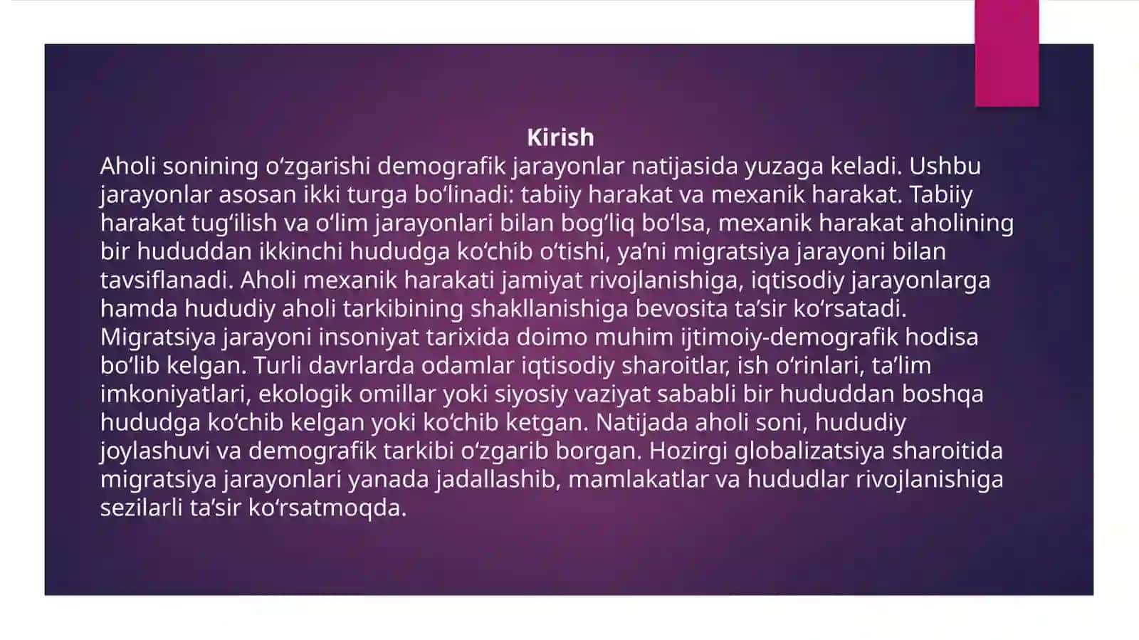 Aholi mexanik harakatini miqdoriy va sifatiy baholash 3