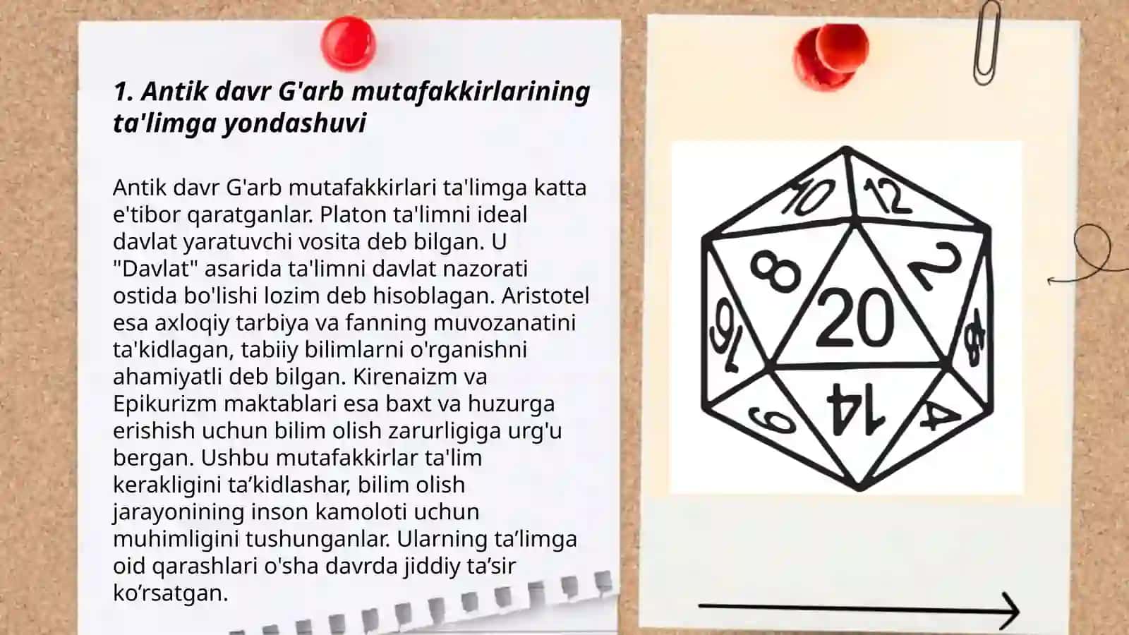 Antik davr G'arb mutafakkirlarining pedagogik qarashlari 3