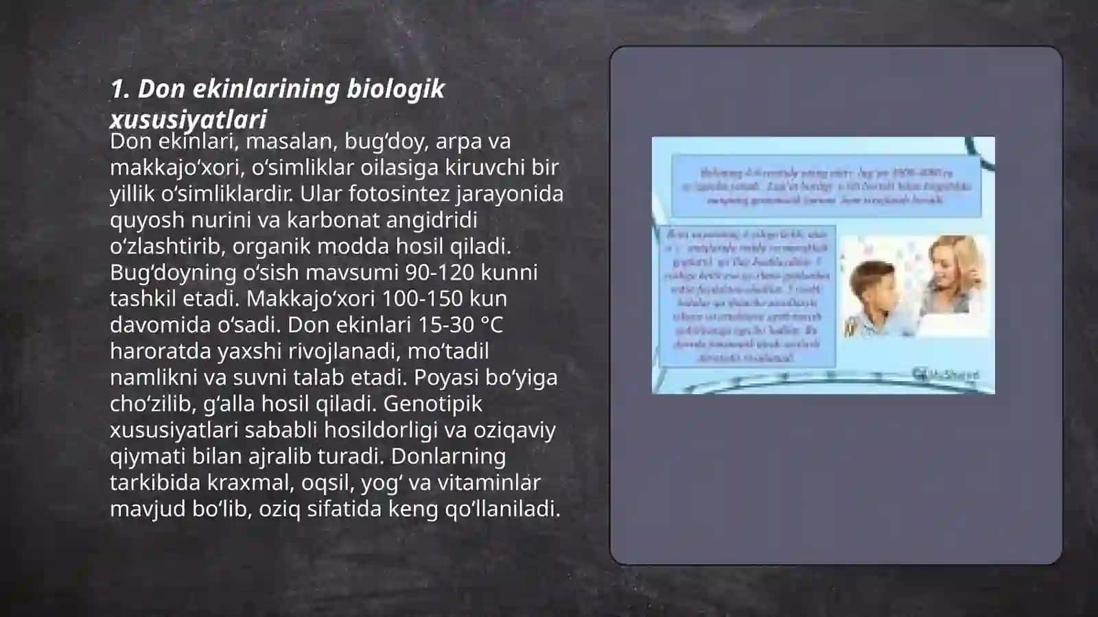 Don ekinlarining oʻsishi va rivojlanishi 3