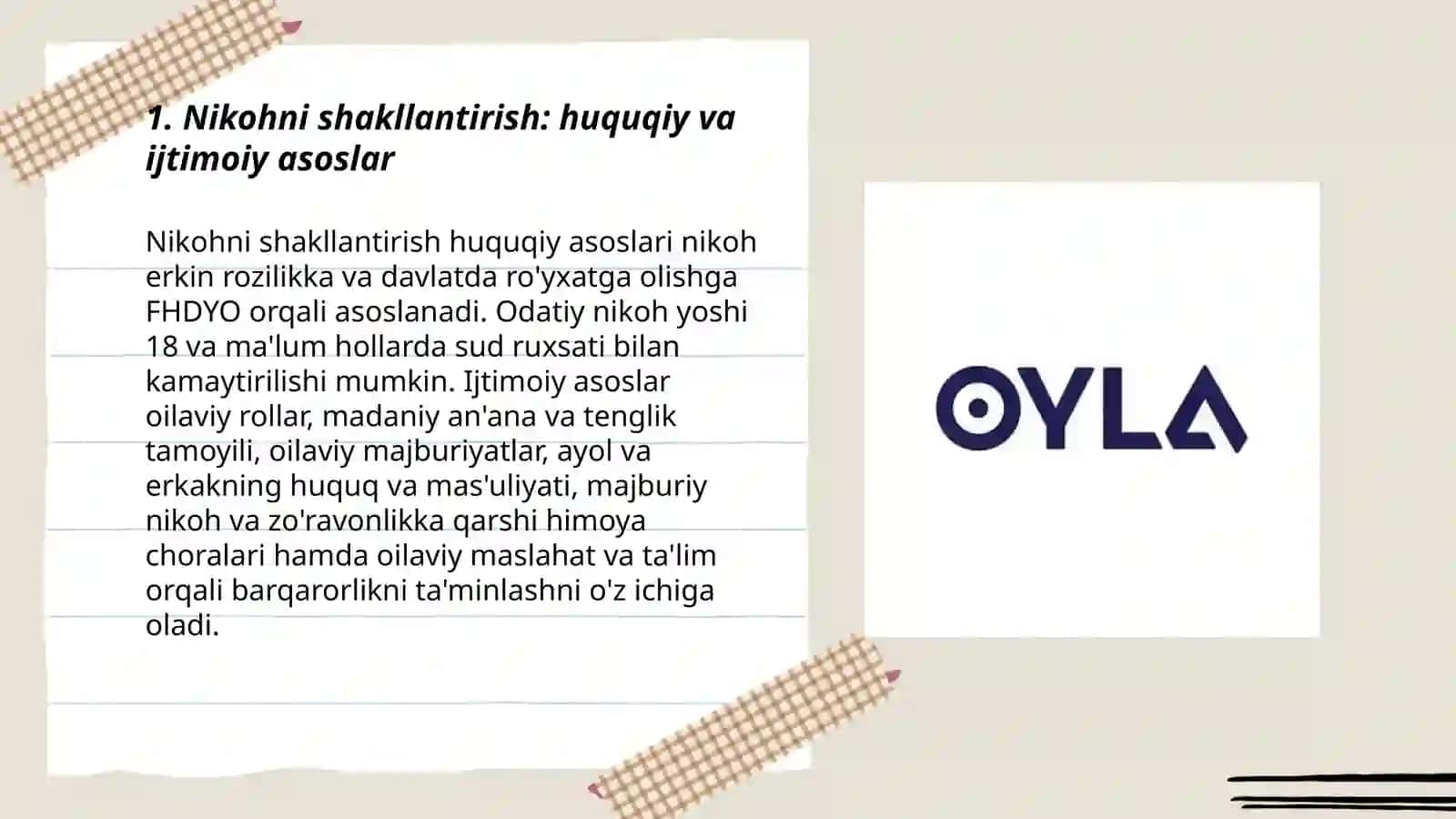Nikohni shakllantirish 3