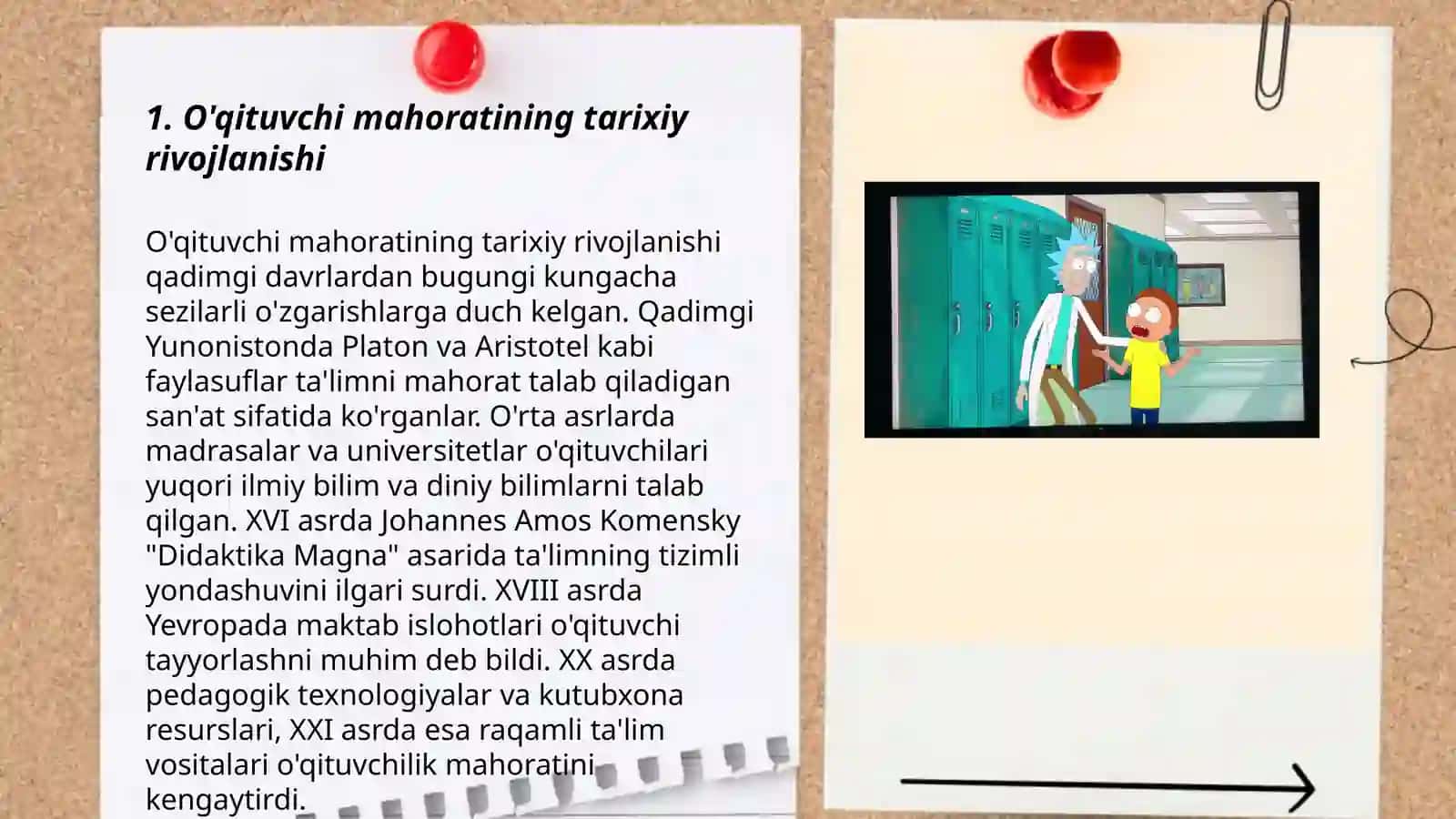 Pedagogik fikrlar va maktablar tarixida o'qituvchi mahorati masalalari 3