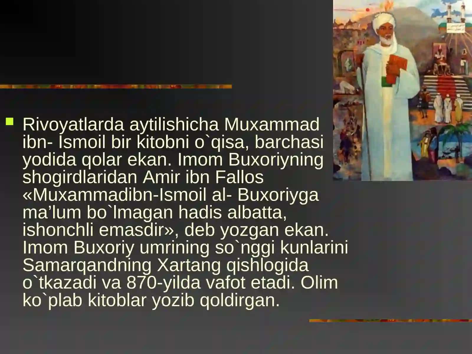 IMOM AL-BUXORIY BUYUK MUXADDIS ALLOMA 3