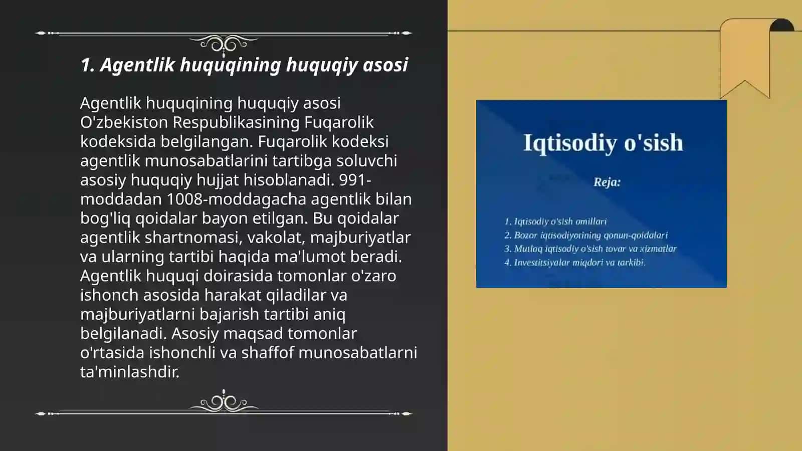 Agentlik huquqining zamonaviy biznes faoliyatidagi roli 3
