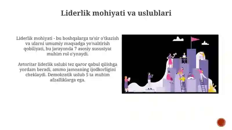 Liderlik mohiyati va uslublari 3