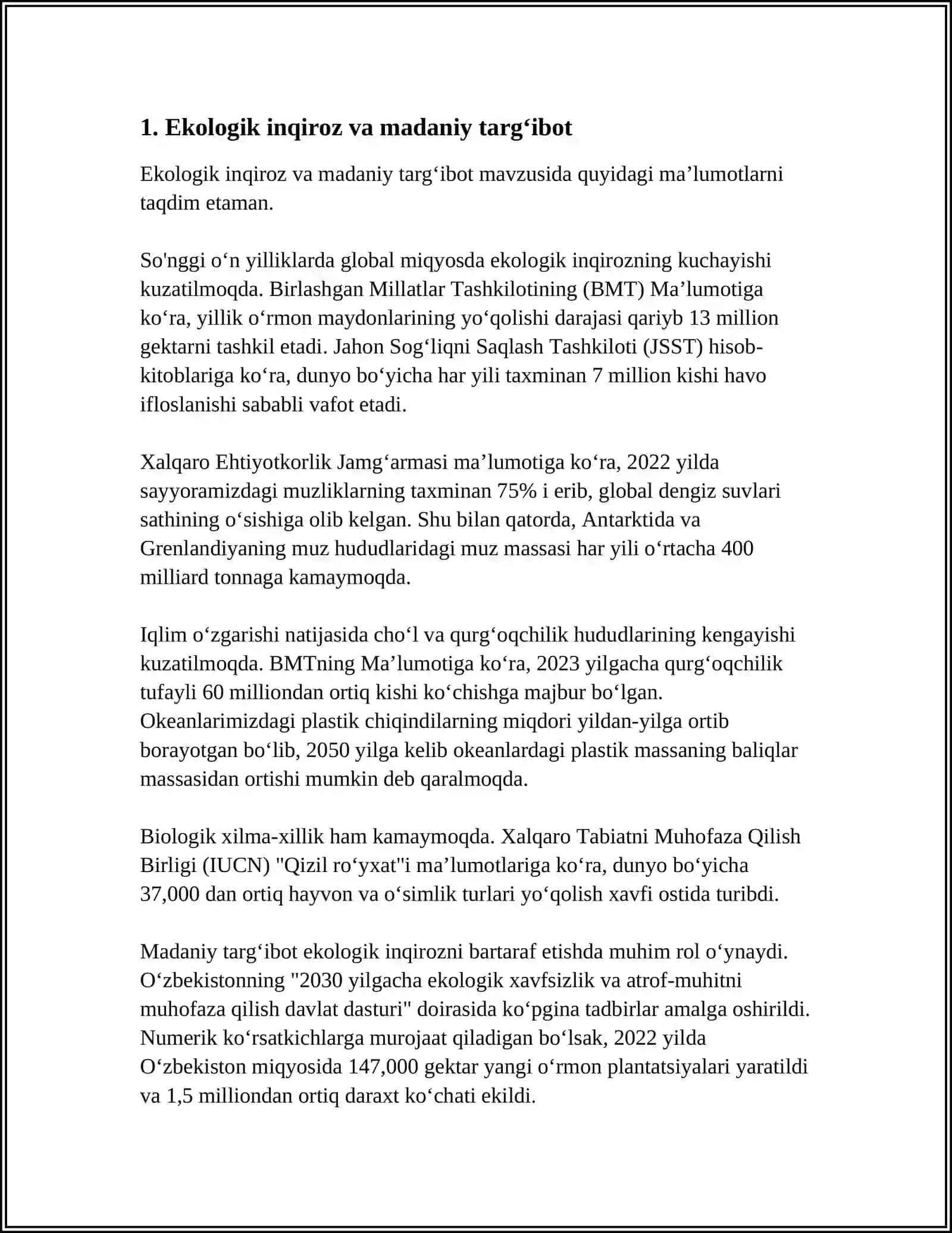EKOLOGIK INQIROZNING MADANIYATDAGI AKSI 3