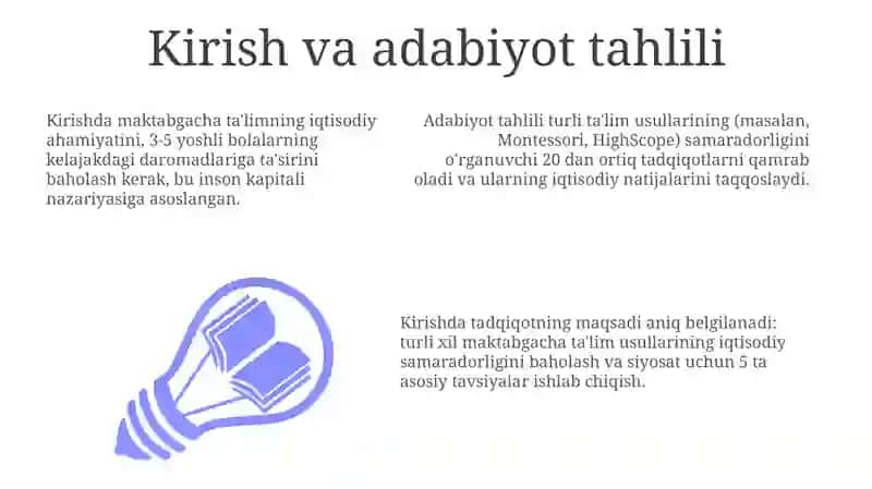 Mashilani oqitish usullari togrisida iqtisodiyotta malumotlar tahlili 3