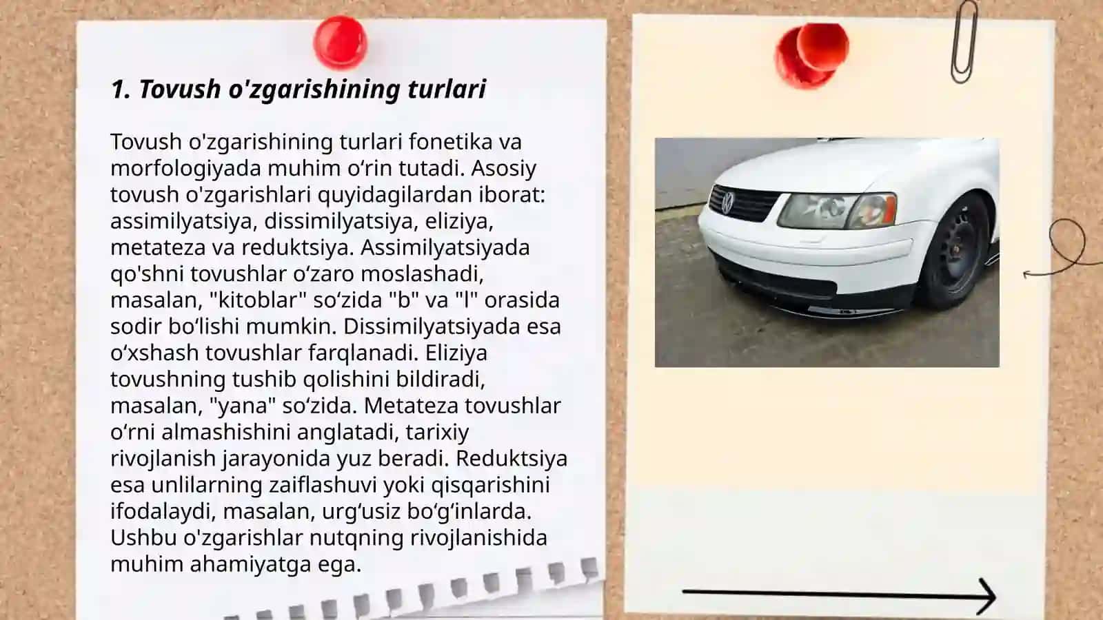 Tovush õzgarish 3
