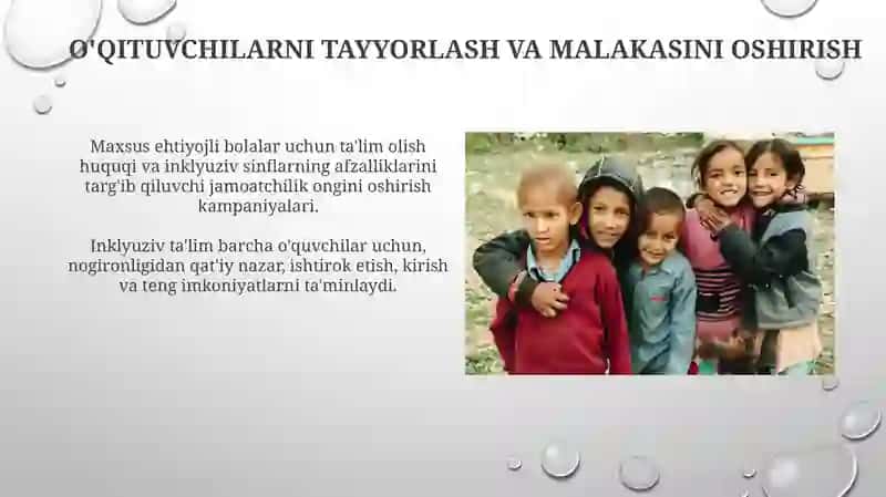 O'qituvchilarni tayyorlash va malakasini oshirish 3