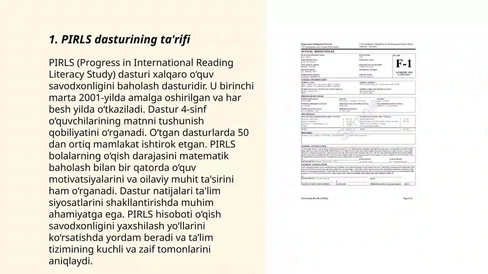PIRLS xalqaro baholash dasturi haqida asosiy ma’lumotlar 3