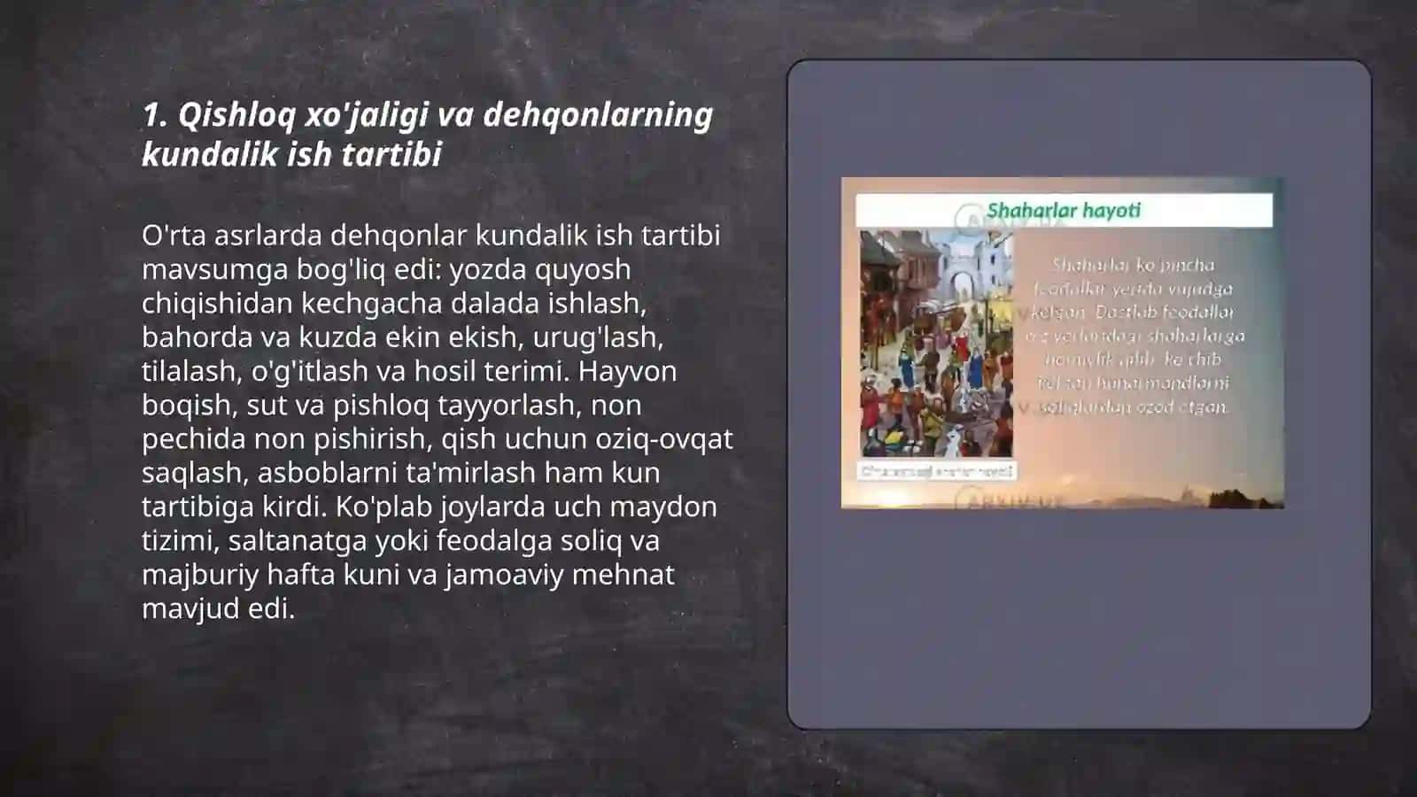Òrta asrlarda Yevropa aholining kundalik hayoti 3