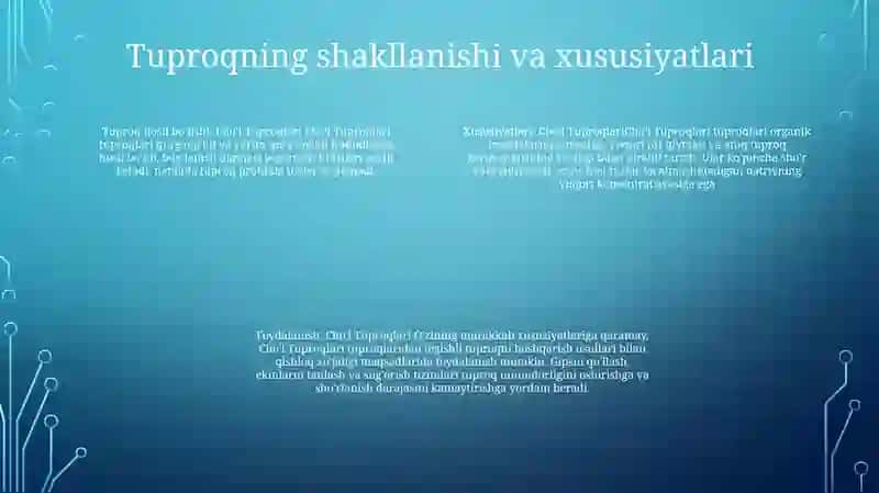 ChoʻL Tuproqlari 3