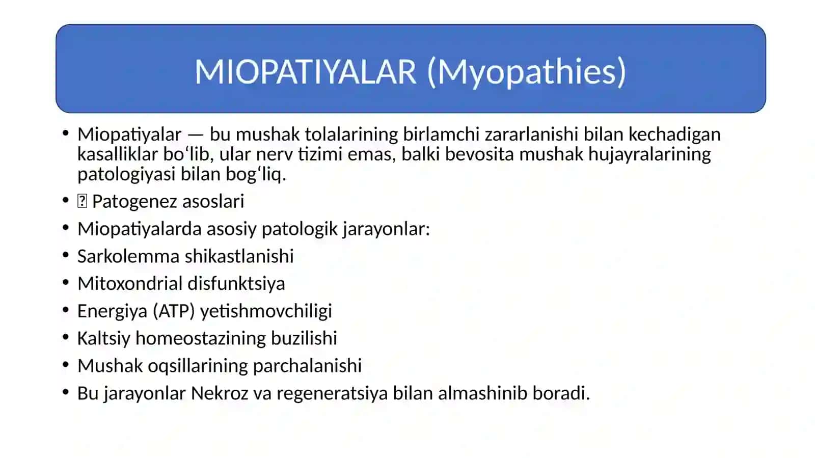 Miopatiylar.Mushaklardenervatsiyasi 3