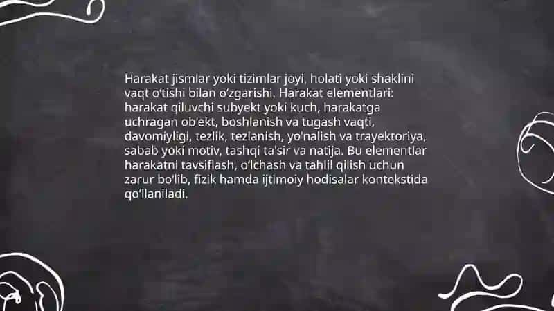 Harakat va uning shakllari 3