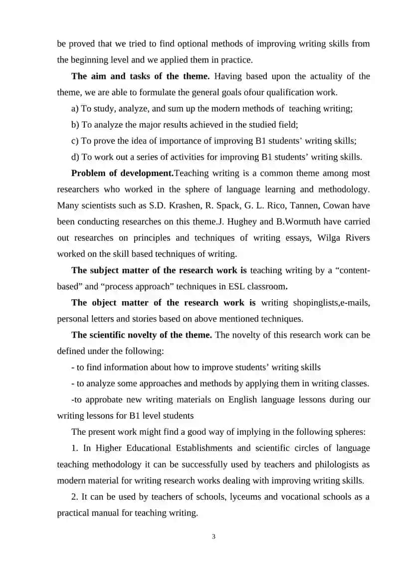 EL LESSON PLANNING 3