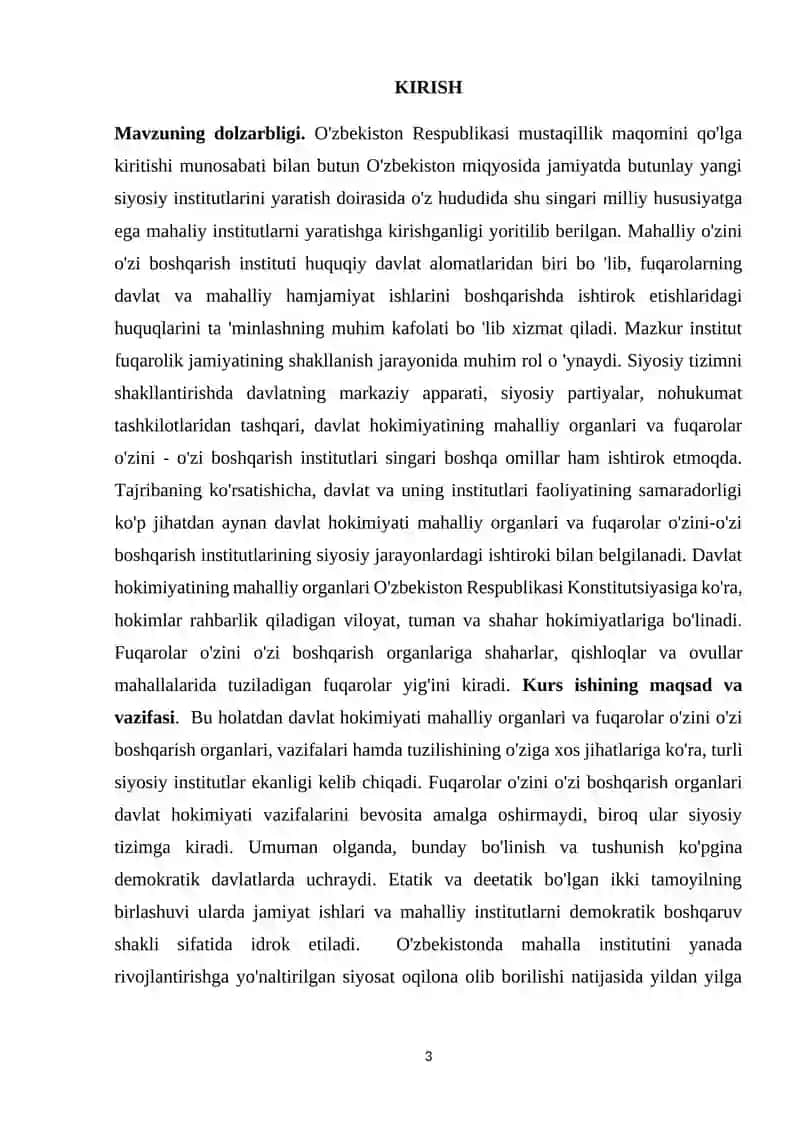 O’zbekiston Respublikasida mahalla institutining tashkil topishi 3
